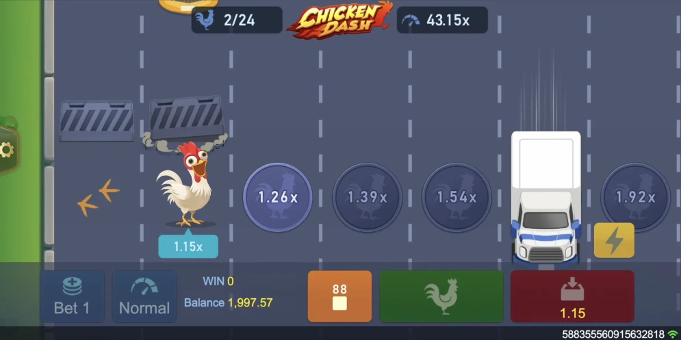 Chicken Dash gameplay
